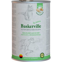 Влажный корм Baskerville Holistic Kalb und Lachs для котов, телятина и лосось, 400 г
