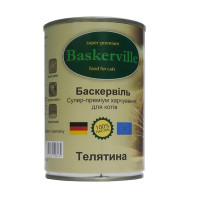 Влажный корм Baskerville для котов, телятина, 400 г Влажный корм Baskerville для котов, телятина, 400 г