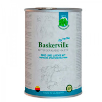 Вологий корм Baskerville Holistic для собак, лосось і яловичина з пастернаком, шпинатом і зеленню, 400 г Вологий корм Baskerville Holistic для собак, лосось і яловичина з пастернаком, шпинатом і зеленню, 400 г