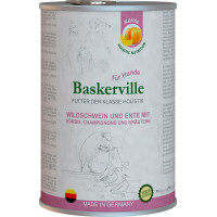 Вологий корм Baskerville Holistic Rind und Lachs для собак, качка і кабан з гарбузом і зеленню, 800 г Вологий корм Baskerville Holistic Rind und Lachs для собак, качка і кабан з гарбузом і зеленню, 800 г