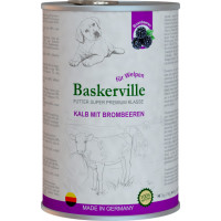 Вологий корм Baskerville Super Premium Kalb Mit Brombeeren для собак, телятина і ожина, 800 г Вологий корм Baskerville Super Premium Kalb Mit Brombeeren для собак, телятина і ожина, 800 г