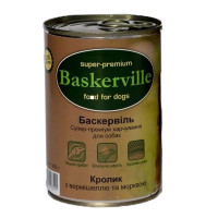 Вологий корм Baskerville для собак, кролик з локшиною і морквою 400 г Вологий корм Baskerville для собак, кролик з локшиною і морквою 400 г