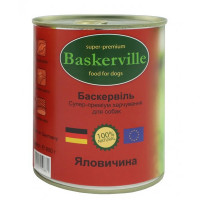 Влажный корм Baskerville для собак, говядина 800 г Влажный корм Baskerville для собак, говядина 800 г