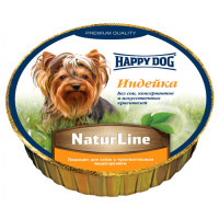 Влажный корм Happy Dog NaturLine для взрослых собак до 10 кг с чувствительным пищеварением, с индейкой, 85 г Влажный корм Happy Dog NaturLine для взрослых собак до 10 кг с чувствительным пищеварением, с индейкой, 85 г
