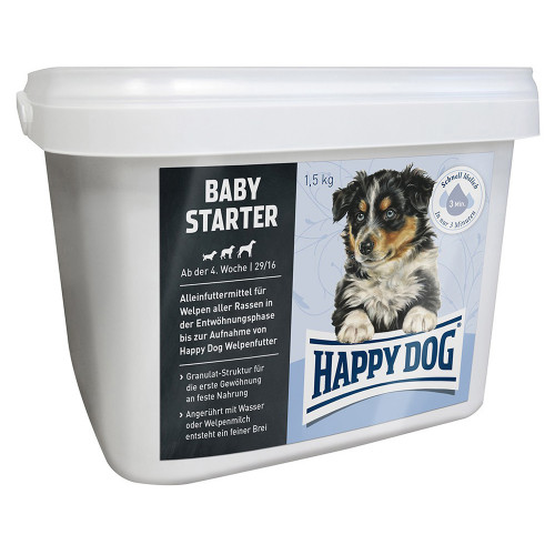 Сухий корм Happy Dog Baby Starter для цуценят середніх порід порід від 4-х тижнів, 1.5 кг