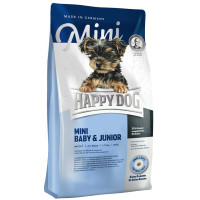 Сухой корм Happy Dog Mini Baby & Junior для щенков мелких пород, от 4 до 12 недель, со вкусом птицы, 4 кг Сухой корм Happy Dog Mini Baby & Junior для щенков мелких пород, от 4 до 12 недель, со вкусом птицы, 4 кг