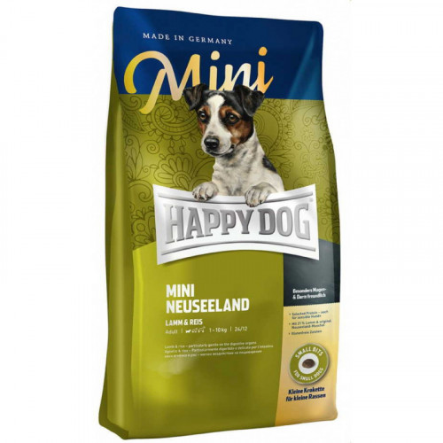 Сухой корм Happy Dog Mini Neuseeland для взрослых собак с чувствительным пищеварением, с ягненком, 300 г