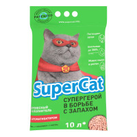 Наполнитель для туалета Super Cat с ароматом 3 кг, зеленый Наполнитель для туалета Super Cat с ароматом 3 кг, зеленый
