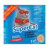 Наполнитель для туалета Super Cat Стандарт 1 кг, синий Наполнитель для туалета Super Cat Стандарт 1 кг, синий