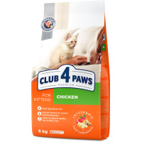 Сухий корм Клуб 4 Лапи Premium For Kittens для кошенят, з куркою, 5 кг Сухий корм Клуб 4 Лапи Premium For Kittens для кошенят, з куркою, 5 кг