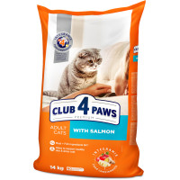 Сухий корм Клуб 4 Лапи Adult Cats Premium для дорослих котів, з лососем, 14 кг Сухий корм Клуб 4 Лапи Adult Cats Premium для дорослих котів, з лососем, 14 кг