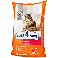 Сухий корм Клуб 4 Лапи Hairball Control Adult Premium для виведення шерсті для дорослих котів, 14 кг Сухий корм Клуб 4 Лапи Hairball Control Adult Premium для виведення шерсті для дорослих котів, 14 кг