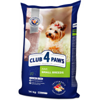 Сухий корм Клуб 4 Лапи Adult Small Breeds Premium для дорослих собак малих порід від 1 року, 14 кг Сухий корм Клуб 4 Лапи Adult Small Breeds Premium для дорослих собак малих порід від 1 року, 14 кг