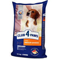 Сухий корм Клуб 4 Лапи Adult Medium Breeds Premium для дорослих собак середніх порід від 11 до 25 кг, 14 кг Сухий корм Клуб 4 Лапи Adult Medium Breeds Premium для дорослих собак середніх порід від 11 до 25 кг, 14 кг