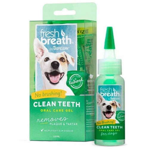 Гель для чищення зубів TropiClean Clean Teeth Gel для котів і собак, 118 мл