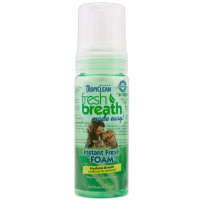 М'ятна пінка Tropiclean Instant Fresh Foam для підтримки здоров'я ясен і зубів для кішок і собак, 128 мл М'ятна пінка Tropiclean Instant Fresh Foam для підтримки здоров'я ясен і зубів для кішок і собак, 128 мл