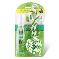 Набір TropiClean Liquid Floss + Rope Ball Іграшка з рідкої зубочисткою для догляду за ротовою порожниною Набір TropiClean Liquid Floss + Rope Ball Іграшка з рідкої зубочисткою для догляду за ротовою порожниною