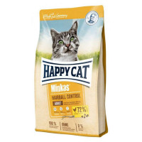 Сухой корм Happy Cat Minkas Hairball Control для выведения комочков шерсти для кошек, с птицей, 500 г
