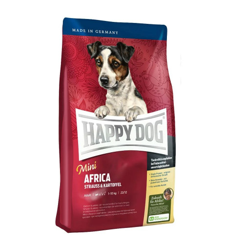 Сухой корм Happy Dog Mini Africa для собак мелких пород от 1 до 10 кг с чувствительным пищеварением, 300 г