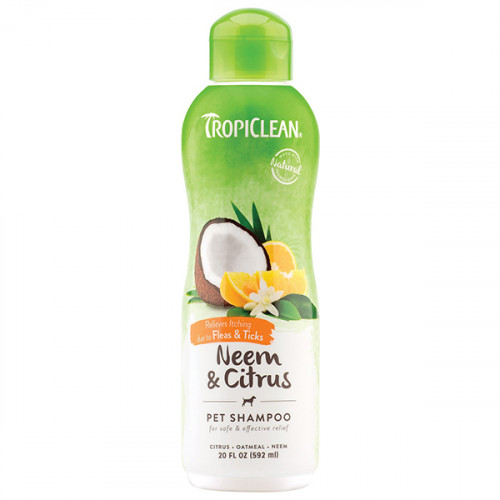 Шампунь TropiClean Neem & Citrus "Ним і Цитрус" обезжирюючих для зняття свербіння для собак і котів, 592 мл