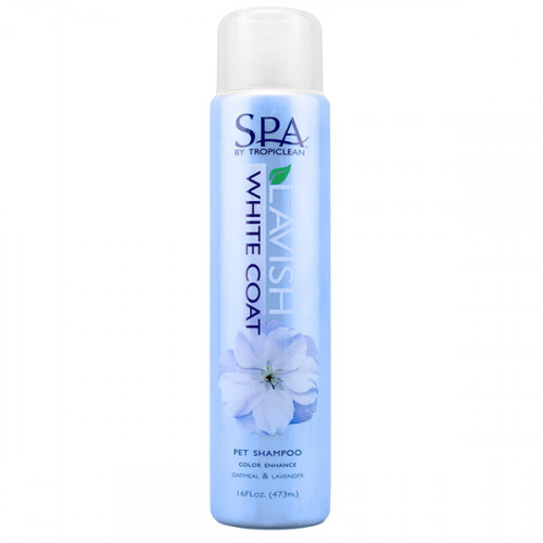 Шампунь TropiClean SPA White Coat для білої шерсті для собак і котів, 473 мл