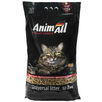 Деревний наповнювач AnimAll для котів, 7.5 кг Деревний наповнювач AnimAll для котів, 7.5 кг