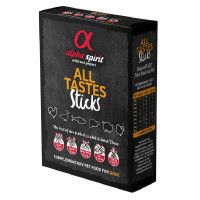 Напіввологі ласощі Alpha Spirit All 6 Tastes in one палички для собак, набір 6 смаків, 240 г Напіввологі ласощі Alpha Spirit All 6 Tastes in one палички для собак, набір 6 смаків, 240 г