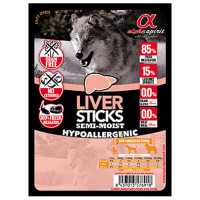 Полувлажное лакомство для собак Alpha Spirit DOG Sticks Liver, палочки с печенью, 30 шт, 300 г Полувлажное лакомство для собак Alpha Spirit DOG Sticks Liver, палочки с печенью, 30 шт, 300 г