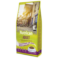 Сухий корм Nutrican Adult Cat для дорослих котів всіх порід зі смаком курки та рису, 10 кг Сухий корм Nutrican Adult Cat для дорослих котів всіх порід зі смаком курки та рису, 10 кг