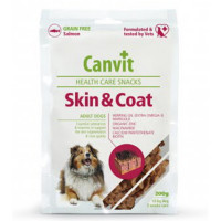 Напіввологі ласощі Canvit Skin and Coat для краси, здоров'я і блиску шерсті для собак, 200 г Напіввологі ласощі Canvit Skin and Coat для краси, здоров'я і блиску шерсті для собак, 200 г