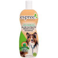 Шампунь Espree Aloe Oatbath Medicated з протеїнами вівса і алое вера для проблемної шкіри у собак, 355 мл Шампунь Espree Aloe Oatbath Medicated з протеїнами вівса і алое вера для проблемної шкіри у собак, 355 мл