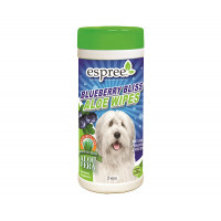 Влажные салфетки Espree Blueberry Bliss Wipes для собак с алоэ вера и экстрактом черники, 50 шт Влажные салфетки Espree Blueberry Bliss Wipes для собак с алоэ вера и экстрактом черники, 50 шт