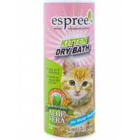 Сухий шампунь Espree Kitten Dry Bath для чутливої шкіри для кошенят, 170 мл Сухий шампунь Espree Kitten Dry Bath для чутливої шкіри для кошенят, 170 мл