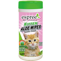 Салфетки с гипоаллергенными компонентами Espree Kitten Wipes для кошек, 50 шт Салфетки с гипоаллергенными компонентами Espree Kitten Wipes для кошек, 50 шт