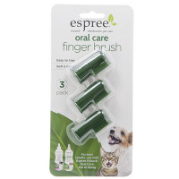 Набір з 3 щіток Espree Oral Care Fingerbrush для догляду за зубами і порожниною рота для собак і кішок, 227 г Набір з 3 щіток Espree Oral Care Fingerbrush для догляду за зубами і порожниною рота для собак і кішок, 227 г