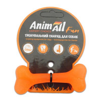 Игрушка AnimAll Fun кость, оранжевая, 8 см Игрушка AnimAll Fun кость, оранжевая, 8 см