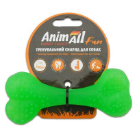 Игрушка AnimAll Fun кость, зеленый, 12 см Игрушка AnimAll Fun кость, зеленый, 12 см