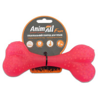Игрушка AnimAll Fun кость, коралловая, 15 см Игрушка AnimAll Fun кость, коралловая, 15 см