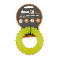 Игрушка AnimAll Fun кольцо с шипами, желтое, 9 см Игрушка AnimAll Fun кольцо с шипами, желтое, 9 см