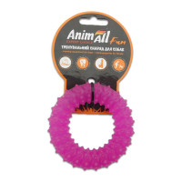 Игрушка AnimAll Fun кольцо с шипами, фиолетовый, 9 см Игрушка AnimAll Fun кольцо с шипами, фиолетовый, 9 см