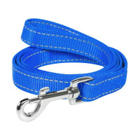 Нейлоновый поводок Dog Extreme двойной для собак 20 мм, 122 см, голубой