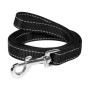 Нейлоновый поводок-перестежка Dog Extreme, двойной для собак 25 мм, 122 см, черный
