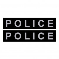 Змінна напис для шлеи Police, мала 1-2 розміри, чорна Змінна напис для шлеи Police, мала 1-2 розміри, чорна
