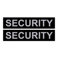 Змінна напис для шлеи Security велика 3-4 розмір, чорна Змінна напис для шлеи Security велика 3-4 розмір, чорна