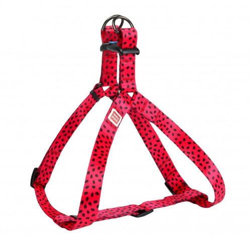 Шлея Waudog Nylon для собак с рисунком Арбуз 15 мм, 40-55 см