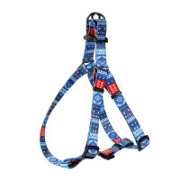 Шлея Waudog Nylon для собак з малюнком Етно синій 25 мм, 60-90 см Шлея Waudog Nylon для собак з малюнком Етно синій 25 мм, 60-90 см