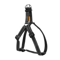 Нейлоновая шлея Dog Extreme для собак, регулирующая, 25 мм, 60-90 см, черная Нейлоновая шлея Dog Extreme для собак, регулирующая, 25 мм, 60-90 см, черная