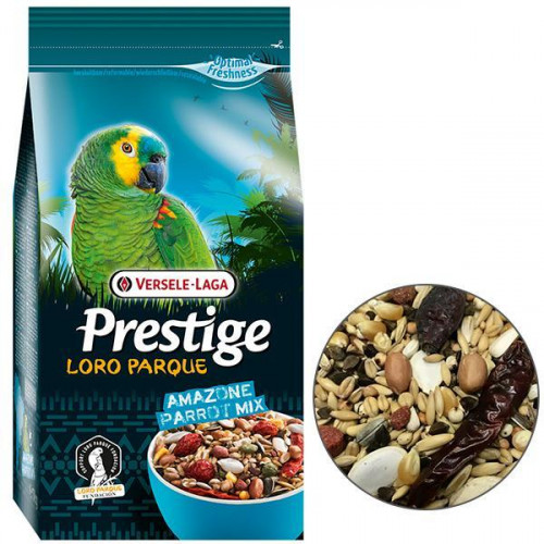 Корм Versele-Laga Prestige Loro Parque Amazone Parrot Mix зерновая смесь для крупных и средних попугаев, 15 кг