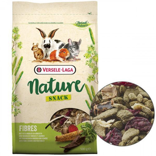 Корм Versele-Laga Nature Snack Fibres дополнительный, для грызунов, 500 г