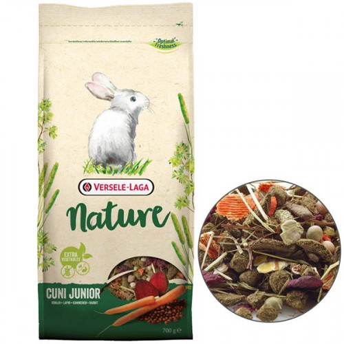 Беззерновой корм Versele-Laga Nature Cuni Junior суперпреміум, для кроленят, 700 г